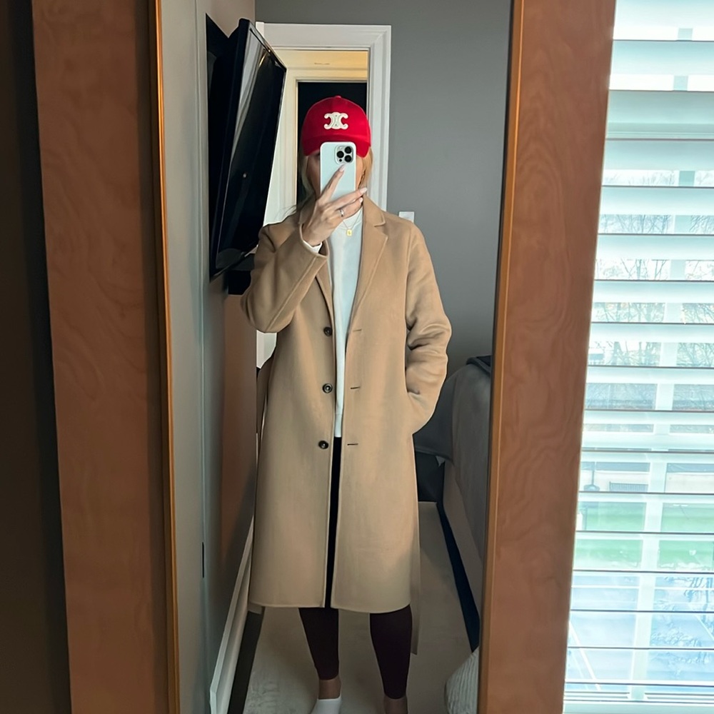 Tan wool coat